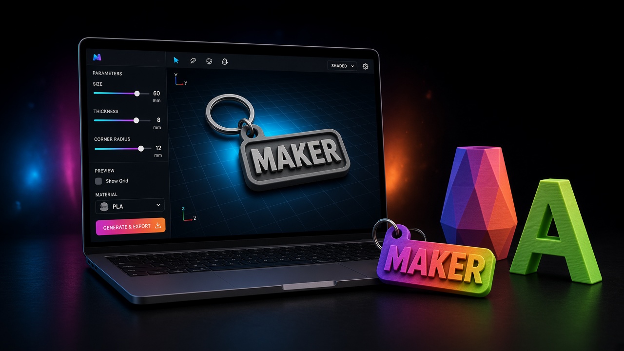 M4KER Tools: gere a peça no navegador e imprima
